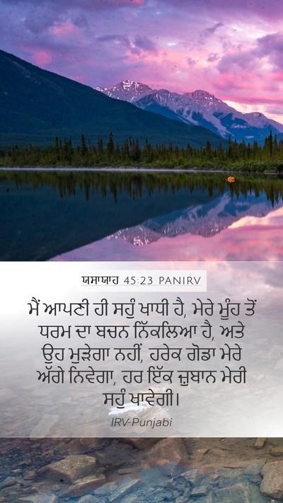 ਯਸਾਯਾਹ 45:23 PANIRV Bible Verse Image