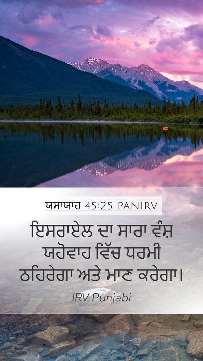 ਯਸਾਯਾਹ 45:25 PANIRV Bible Verse Image