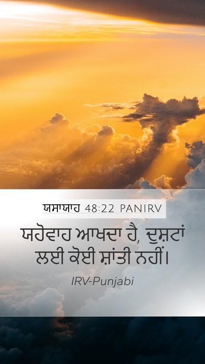 ਯਸਾਯਾਹ 48:22 PANIRV Bible Verse Image