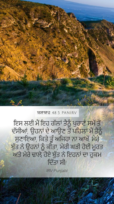 ਯਸਾਯਾਹ 48:5 PANIRV Bible Verse Image