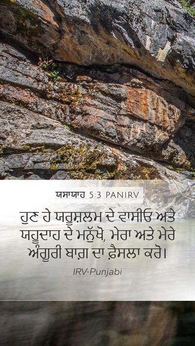 ਯਸਾਯਾਹ 5:3 PANIRV Bible Verse Image