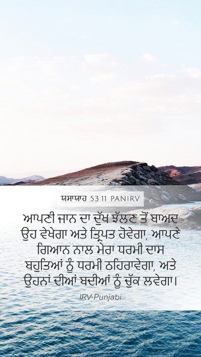 ਯਸਾਯਾਹ 53:11 PANIRV Bible Verse Image