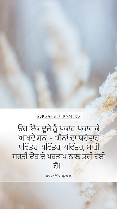 ਯਸਾਯਾਹ 6:3 PANIRV Bible Verse Image