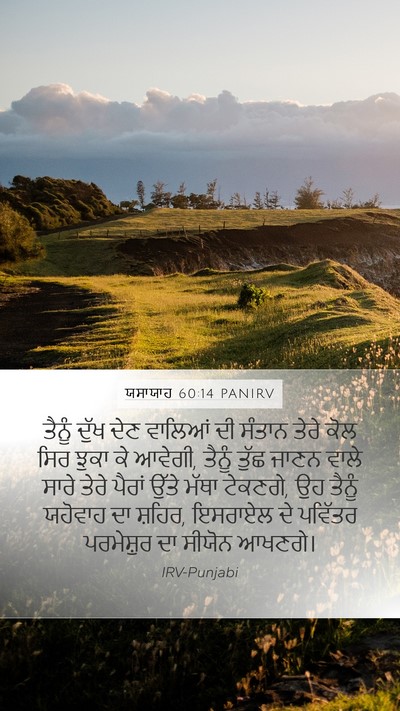 ਯਸਾਯਾਹ 60:14 PANIRV Bible Verse Image