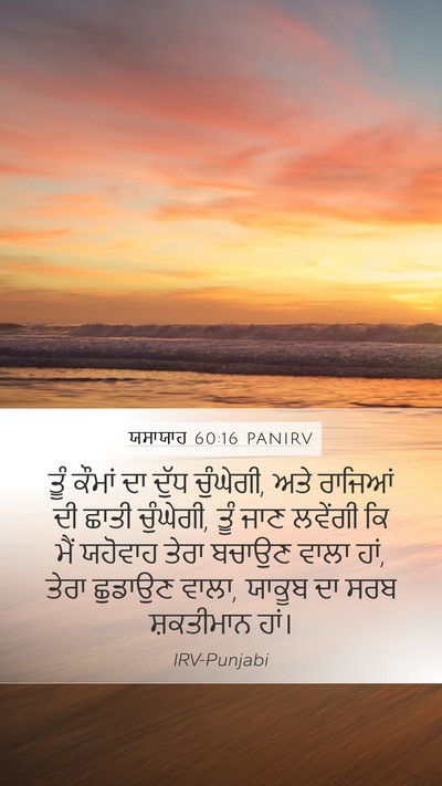 ਯਸਾਯਾਹ 60:16 PANIRV Bible Verse Image
