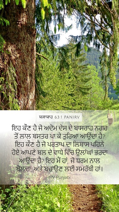 ਯਸਾਯਾਹ 63:1 PANIRV Bible Verse Image