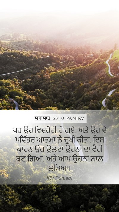 ਯਸਾਯਾਹ 63:10 PANIRV Bible Verse Image