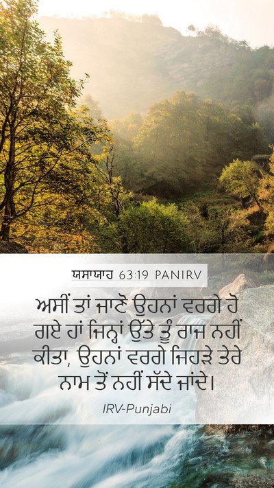 ਯਸਾਯਾਹ 63:19 PANIRV Bible Verse Image