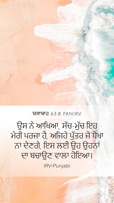 ਯਸਾਯਾਹ 63:8 PANIRV Bible Verse Image