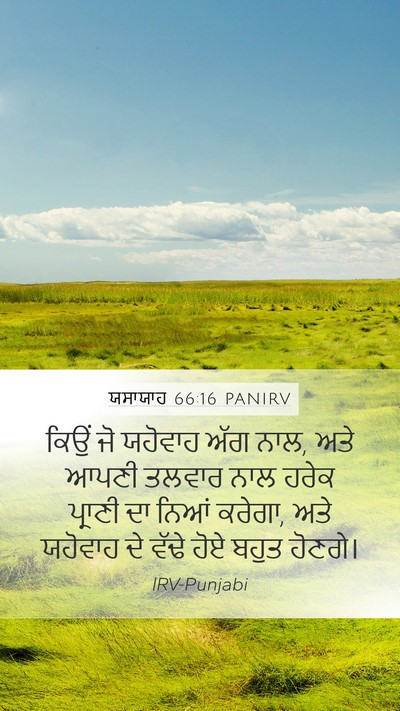 ਯਸਾਯਾਹ 66:16 PANIRV Bible Verse Image
