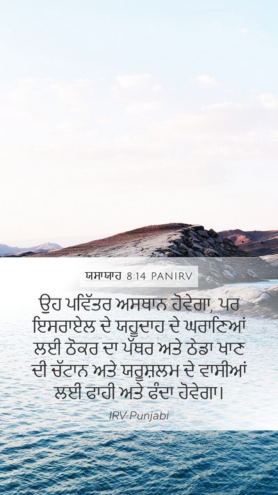 ਯਸਾਯਾਹ 8:14 PANIRV Bible Verse Image