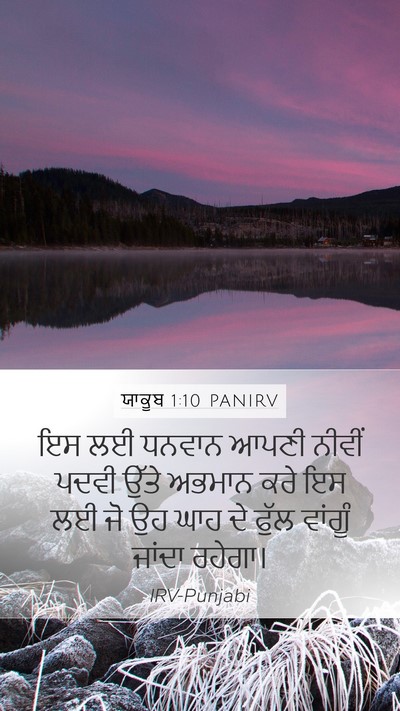ਯਾਕੂਬ 1:10 PANIRV Bible Verse Image