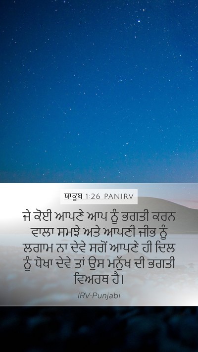 ਯਾਕੂਬ 1:26 PANIRV Bible Verse Image