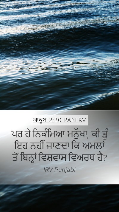ਯਾਕੂਬ 2:20 PANIRV Bible Verse Image