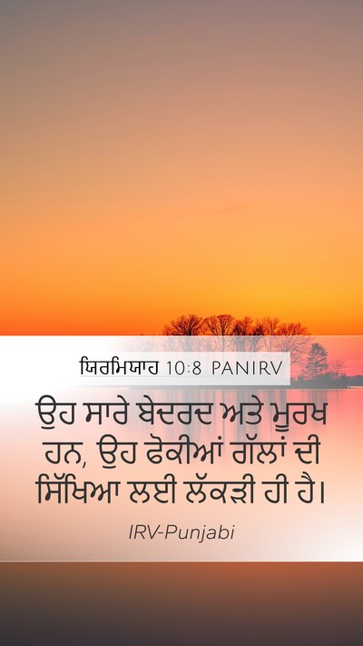 ਯਿਰਮਿਯਾਹ 10:8 PANIRV Bible Verse Image