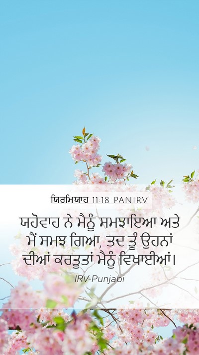 ਯਿਰਮਿਯਾਹ 11:18 PANIRV Bible Verse Image