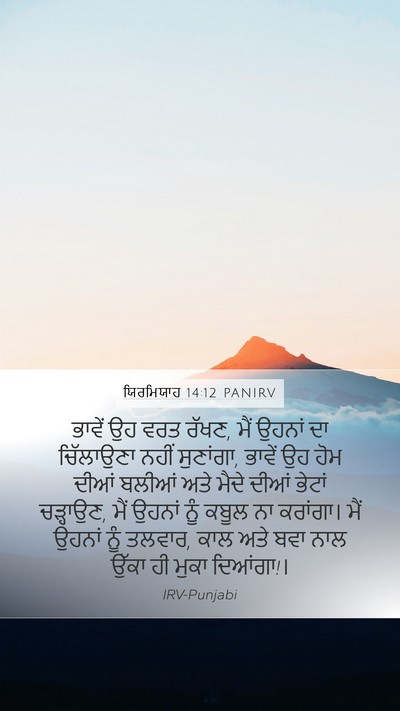 ਯਿਰਮਿਯਾਹ 14:12 PANIRV Bible Verse Image