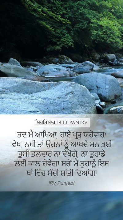 ਯਿਰਮਿਯਾਹ 14:13 PANIRV Bible Verse Image