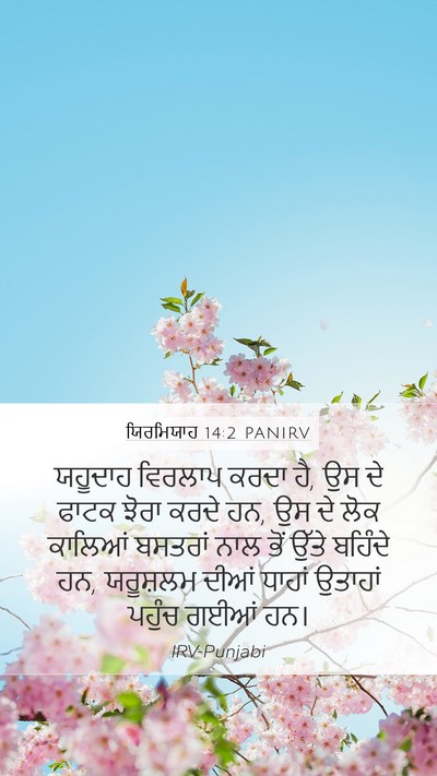 ਯਿਰਮਿਯਾਹ 14:2 PANIRV Bible Verse Image