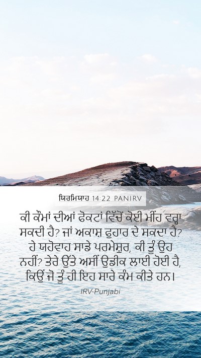 ਯਿਰਮਿਯਾਹ 14:22 PANIRV Bible Verse Image