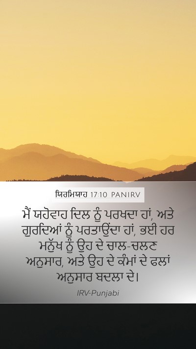 ਯਿਰਮਿਯਾਹ 17:10 PANIRV Bible Verse Image