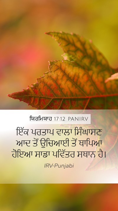 ਯਿਰਮਿਯਾਹ 17:12 PANIRV Bible Verse Image