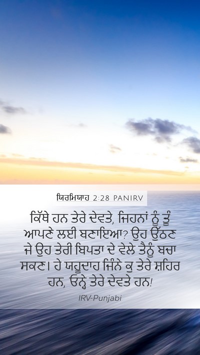 ਯਿਰਮਿਯਾਹ 2:28 PANIRV Bible Verse Image