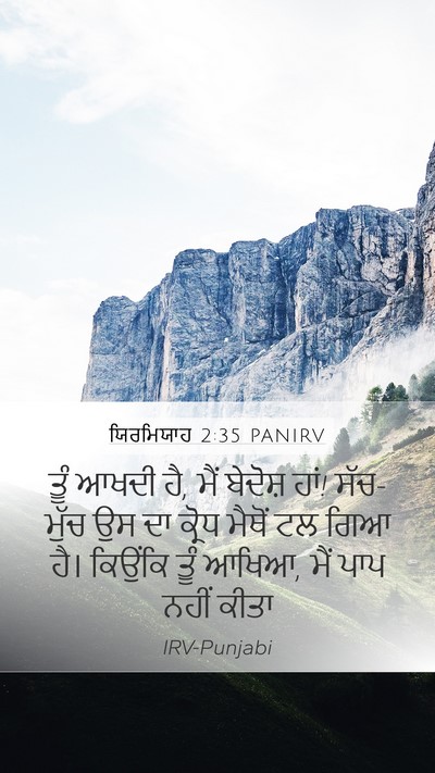 ਯਿਰਮਿਯਾਹ 2:35 PANIRV Bible Verse Image