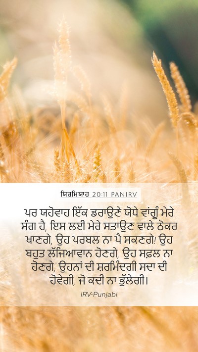 ਯਿਰਮਿਯਾਹ 20:11 PANIRV Bible Verse Image