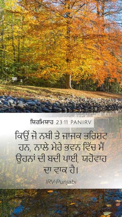 ਯਿਰਮਿਯਾਹ 23:11 PANIRV Bible Verse Image