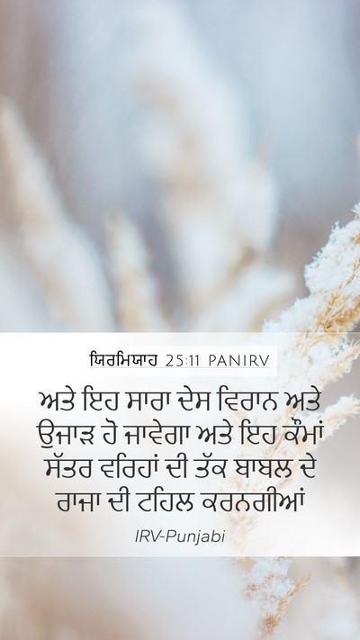 ਯਿਰਮਿਯਾਹ 25:11 PANIRV Bible Verse Image