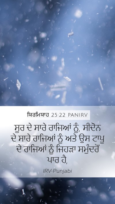 ਯਿਰਮਿਯਾਹ 25:22 PANIRV Bible Verse Image