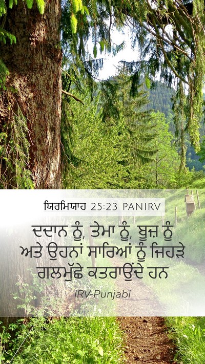 ਯਿਰਮਿਯਾਹ 25:23 PANIRV Bible Verse Image