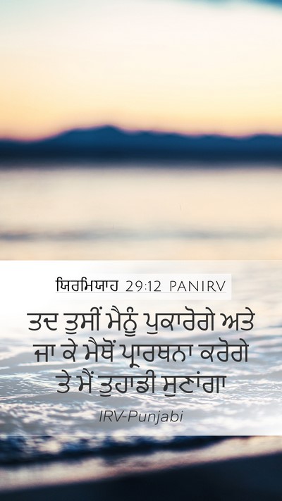 ਯਿਰਮਿਯਾਹ 29:12 PANIRV Bible Verse Image