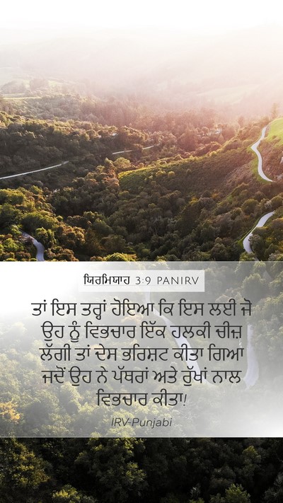 ਯਿਰਮਿਯਾਹ 3:9 PANIRV Bible Verse Image