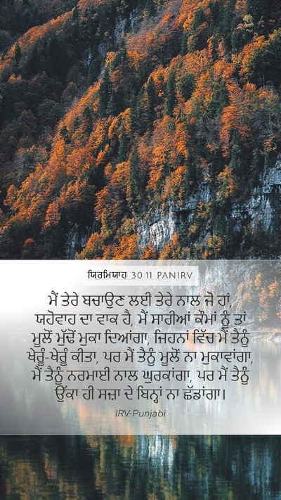 ਯਿਰਮਿਯਾਹ 30:11 PANIRV Bible Verse Image