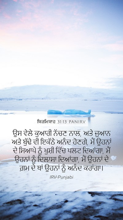 ਯਿਰਮਿਯਾਹ 31:13 PANIRV Bible Verse Image