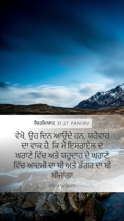 ਯਿਰਮਿਯਾਹ 31:27 PANIRV Bible Verse Image