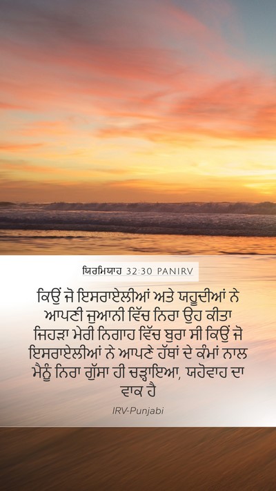 ਯਿਰਮਿਯਾਹ 32:30 PANIRV Bible Verse Image