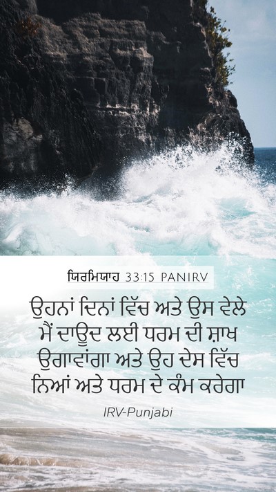 ਯਿਰਮਿਯਾਹ 33:15 PANIRV Bible Verse Image