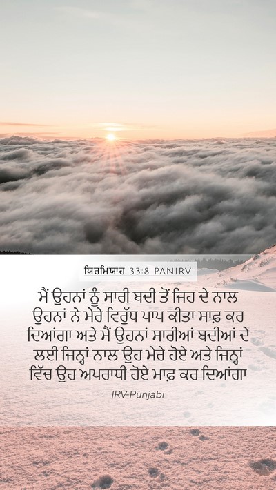 ਯਿਰਮਿਯਾਹ 33:8 PANIRV Bible Verse Image