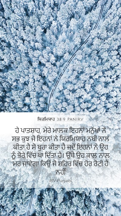 ਯਿਰਮਿਯਾਹ 38:9 PANIRV Bible Verse Image