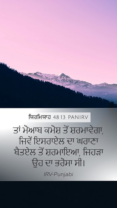 ਯਿਰਮਿਯਾਹ 48:13 PANIRV Bible Verse Image