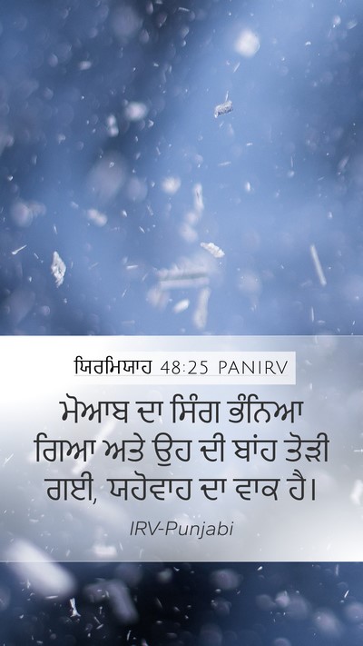 ਯਿਰਮਿਯਾਹ 48:25 PANIRV Bible Verse Image