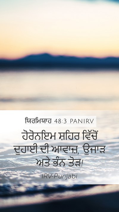 ਯਿਰਮਿਯਾਹ 48:3 PANIRV Bible Verse Image