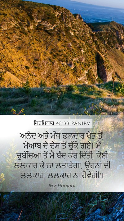 ਯਿਰਮਿਯਾਹ 48:33 PANIRV Bible Verse Image