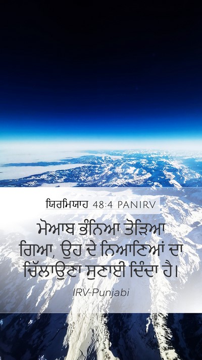 ਯਿਰਮਿਯਾਹ 48:4 PANIRV Bible Verse Image