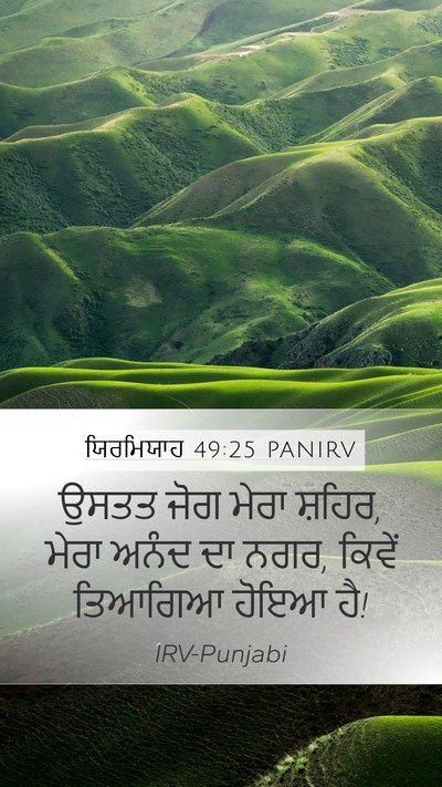 ਯਿਰਮਿਯਾਹ 49:25 PANIRV Bible Verse Image