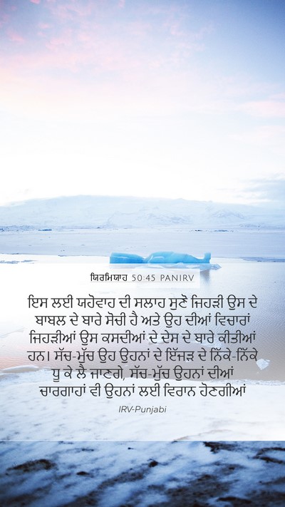 ਯਿਰਮਿਯਾਹ 50:45 PANIRV Bible Verse Image
