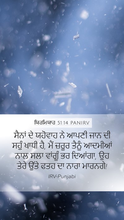 ਯਿਰਮਿਯਾਹ 51:14 PANIRV Bible Verse Image